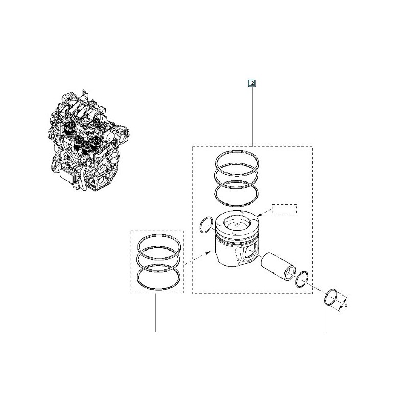 120A12741R TRAFIK MERCEDES R9M 050 80 MM PISTON SEKMAN TAKIM