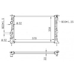 7700838135 7702258283 MEGANE 1 SU RADYATÖR F3R 2.0 8V