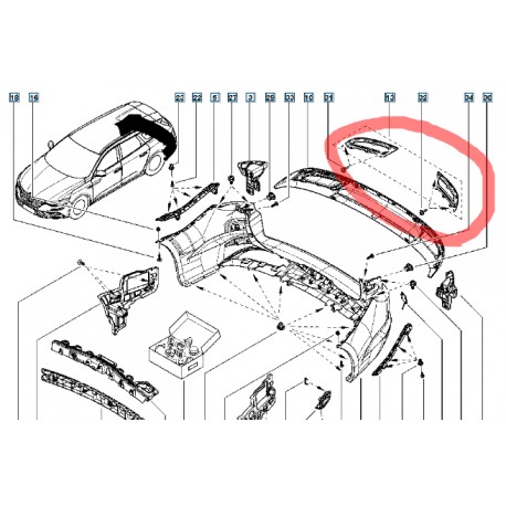 850B25532R TALISMAN ARKA TAMPON ALT GIYDIRME MAIS