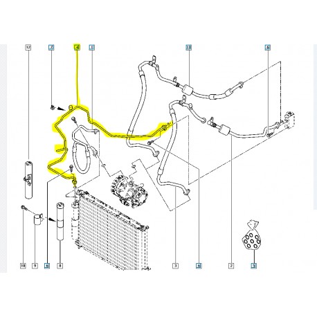 8200915561 CLIO III 3 KLIMA HORTUM BORU MAIS