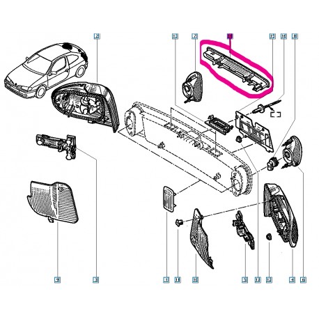 7700848911 MEGANE 1 COUPE 3. STOP LAMBA MAIS EAOF