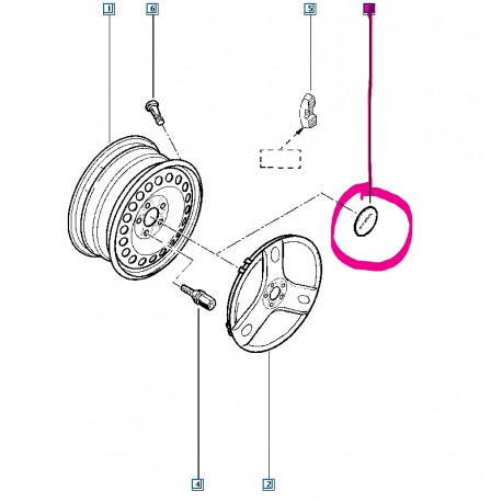 6001544091 DACIA ÇELIK JANT GÖBEK KAPAĞI ADET