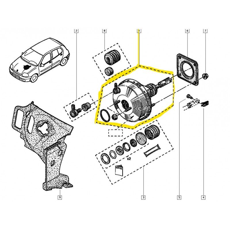 7701207756 CLIO 2 FREN HAVA DEPO SERVO WESTINGHOUSE MAIS
