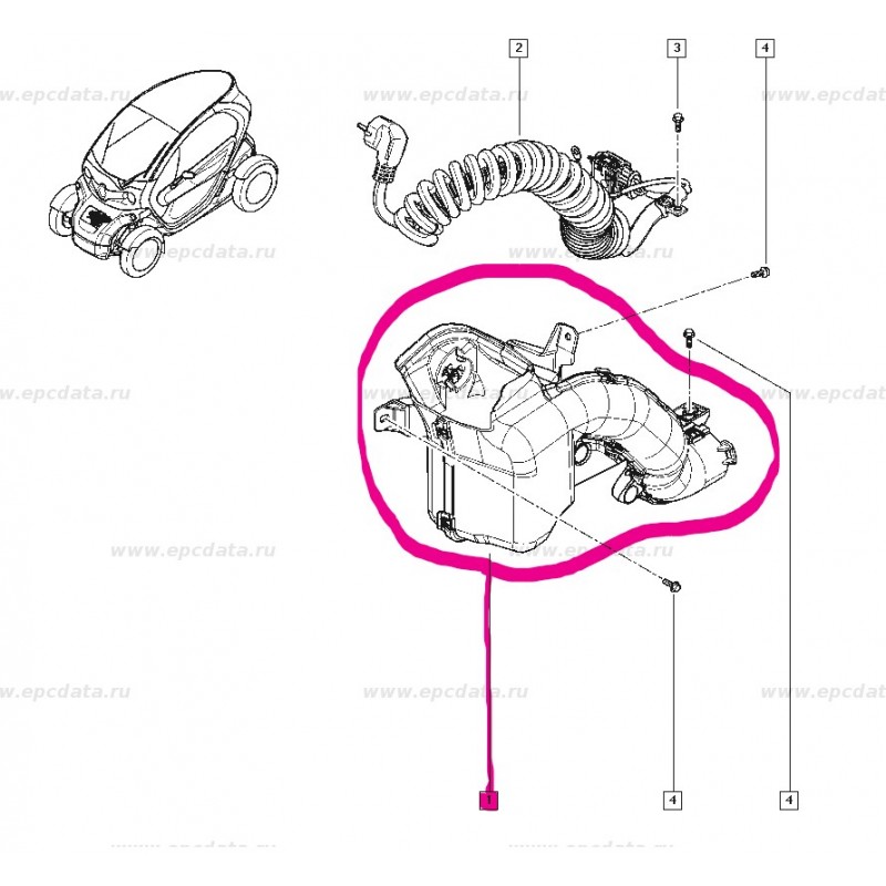 296980681R TWIZY ŞARJ KABLO YUVASI