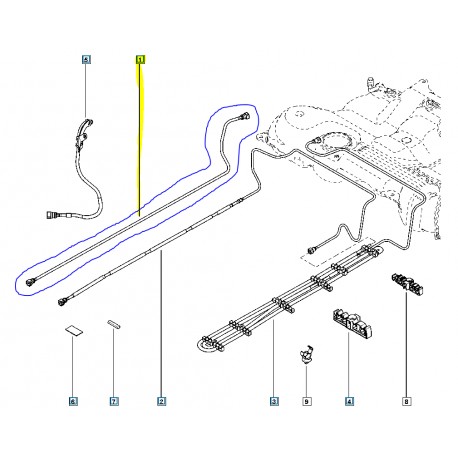 175066377R MEGANE 3 III YAKIT HORTUMU BORUSU MAIS