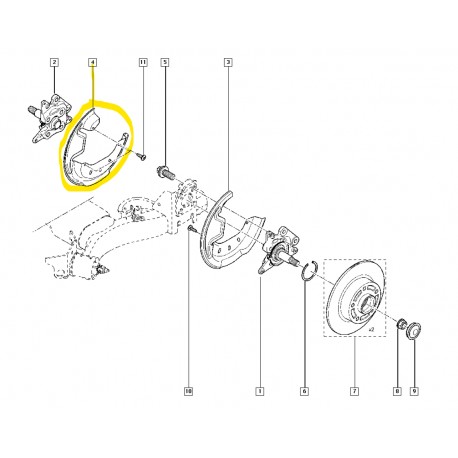 441510003R MEGANE 3 III SOL ARKA FREN TOZ SACI MAIS