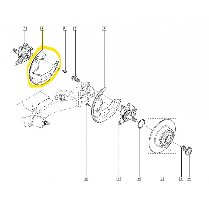 441510003R MEGANE 3 III SOL ARKA FREN TOZ SACI MAIS