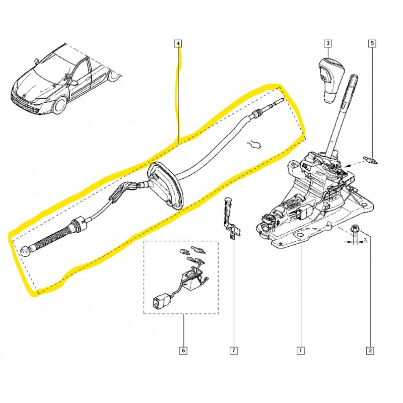 7701209559 LAGUNA 3 III OTOMATIK VITES KABLOSU MAIS