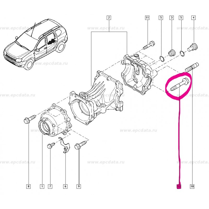 081A70601A DUSTER AKTARMA KUTU CIVATA