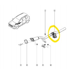 200105522R DUSTER XJD EKSOZ KLAPESI EGSOZ KLAPE
