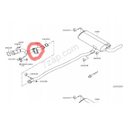 200A0-4CB7B 200A04CB7B 200A04CB7A NISSAN X-TRAIL EKSOZ KLAPE ORJINAL